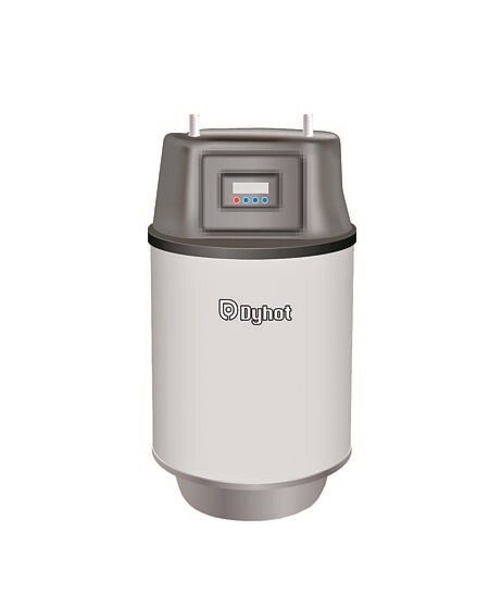 東湧儲存式小鋼炮,擁有95%熱效率。(吳娮翎攝)