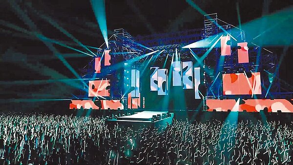 2023高雄跨年《亞灣未來市演唱會》強勢回歸夢時代,高市府11日公開雙面舞台的3D模擬影片,帶領大家揭密雙舞台搖滾區。圖/高市府新聞局提供/洪浩軒高雄傳真