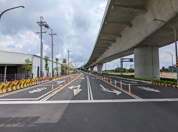 北外環3期道路與北園五路陸續通車，節省南科通勤時間。圖／交通局提供