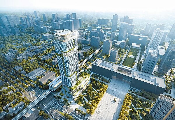 台中捷運市政府站(G9-1)示意圖。(台中市政府提供/張亦惠台中傳真)