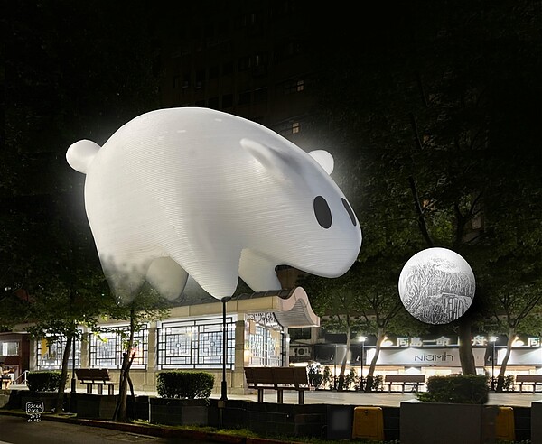 Light Rabbit in Taipei,設計師:大岩奧斯卡。圖/台北市觀傳局提供
