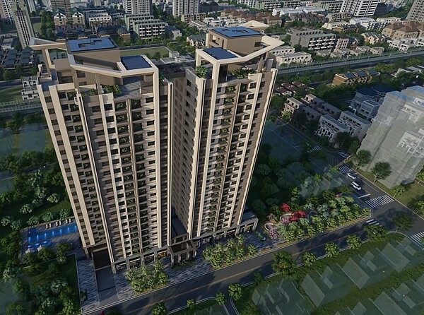 鄉林集團董事長賴正鎰今(19)日指出,行政院12月8日再通過《再生能源發展條例》修正草案,增訂新建、增建及改建符合一定條件的建築物,屋頂應設置一定裝置容量以上的太陽光電發電設備,旗下新建案「鄉林圓頂」就有加裝太陽能板模組,330W太陽能板共132片,平均每月發電約4500度,發電電力相當16個家庭用電需求。鄉林提供