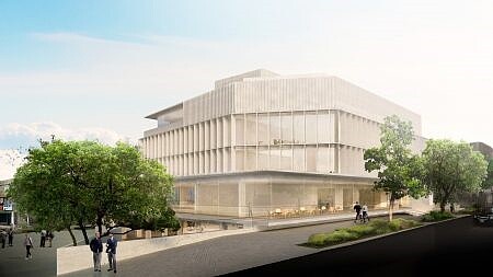 桃園楊梅區公所行政大樓新建工程規畫圖。 圖/桃園新工處提供