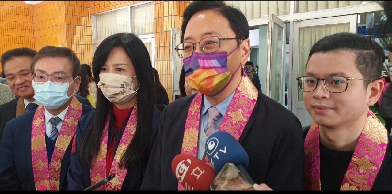 張善政今天就職,強調要給自己很大的力量做好市政。記者鄭國樑/攝影