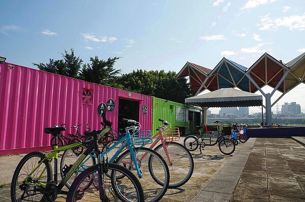 北市河濱自行車租借站春節營業時間更動。圖/北市府提供