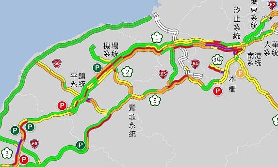 高速公路局表示,今首日預估可達114百萬車公里,較往年同期略多。圖/取自高公局1968網頁