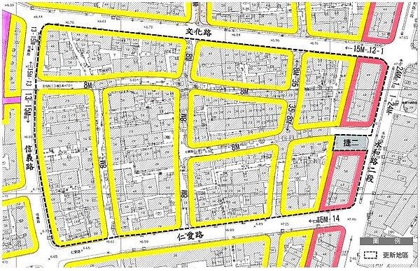 劃定新北市永和區頂溪站西側更新地區。圖／新北市政府提供