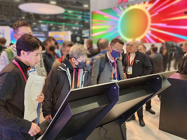 中保科副董事長林建涵率隊參訪「消費電子展」CES。圖／中保科提供