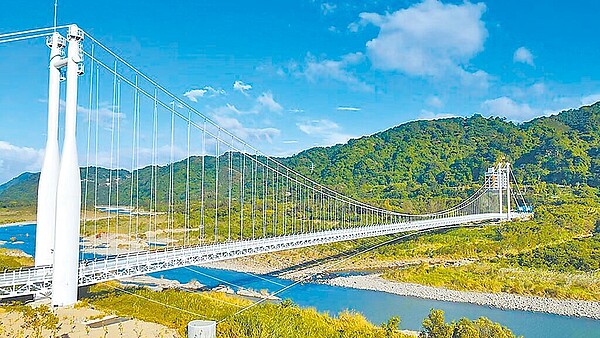 桃園市大溪區中庄吊橋啟用半年,7月10日起將3度封橋歲修1個月時間。(水務局提供/呂筱蟬桃園傳真)