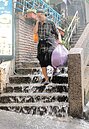 基隆午後一場大雨　愛七路水漫騎樓