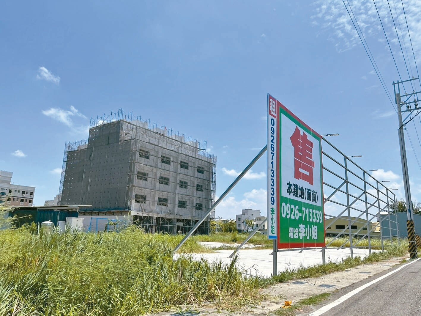 台南市安南區市地重劃區多達23案,圖為佃西自辦市地重劃區,農地變建地,地價從1坪不到1萬漲到20多萬元。記者吳淑玲/攝影