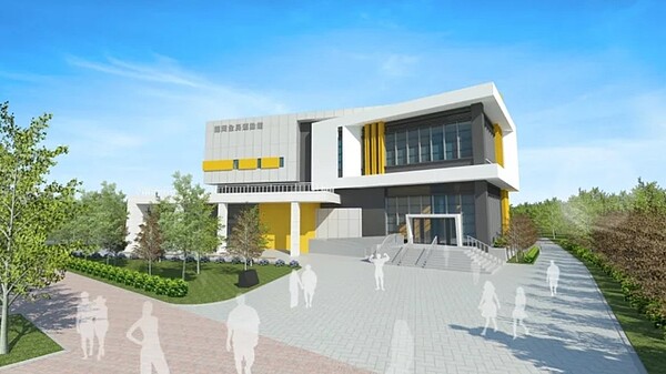 桃園市體育局2018年擇定中壢龍岡萬坪公園內興建地上2層、地下1層的龍岡全民運動館，提供游泳池、SPA池、兒童活動區及多功能活動室等，歷經多次流標，預估將在今年10月開工。圖／桃園市體育局提供
