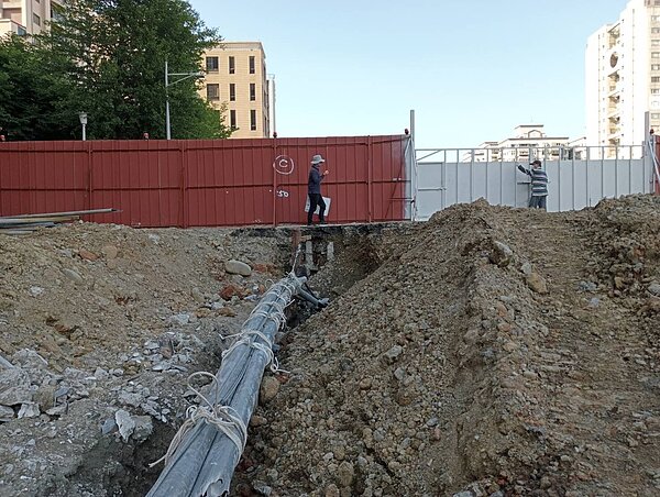 竹市府大力排除管線障礙。圖/新竹市交通處提供