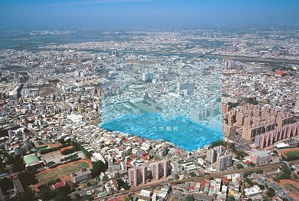 台南九六新村都更核定。圖/台南市都發局提供