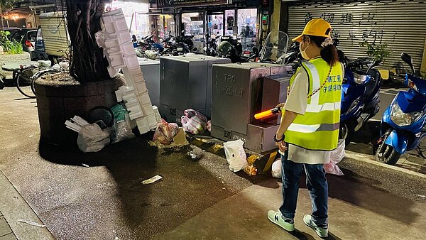 北市長蔣萬安赴萬華區里長座談,因民眾亂丟垃圾包狀況嚴重,9名里長聯合提案,盼增稽查人力及移動攝影機數量。圖/里長提供