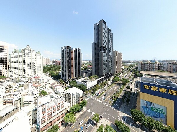 高雄前鎮區建隆里豪宅林立,為2021年高雄最富里。圖/台灣房屋提供