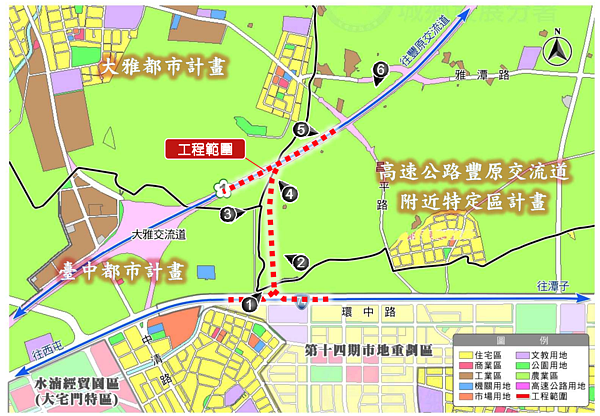 國道1號增設銜接台74線系統交流道工程。圖/翻攝自交通部高工局