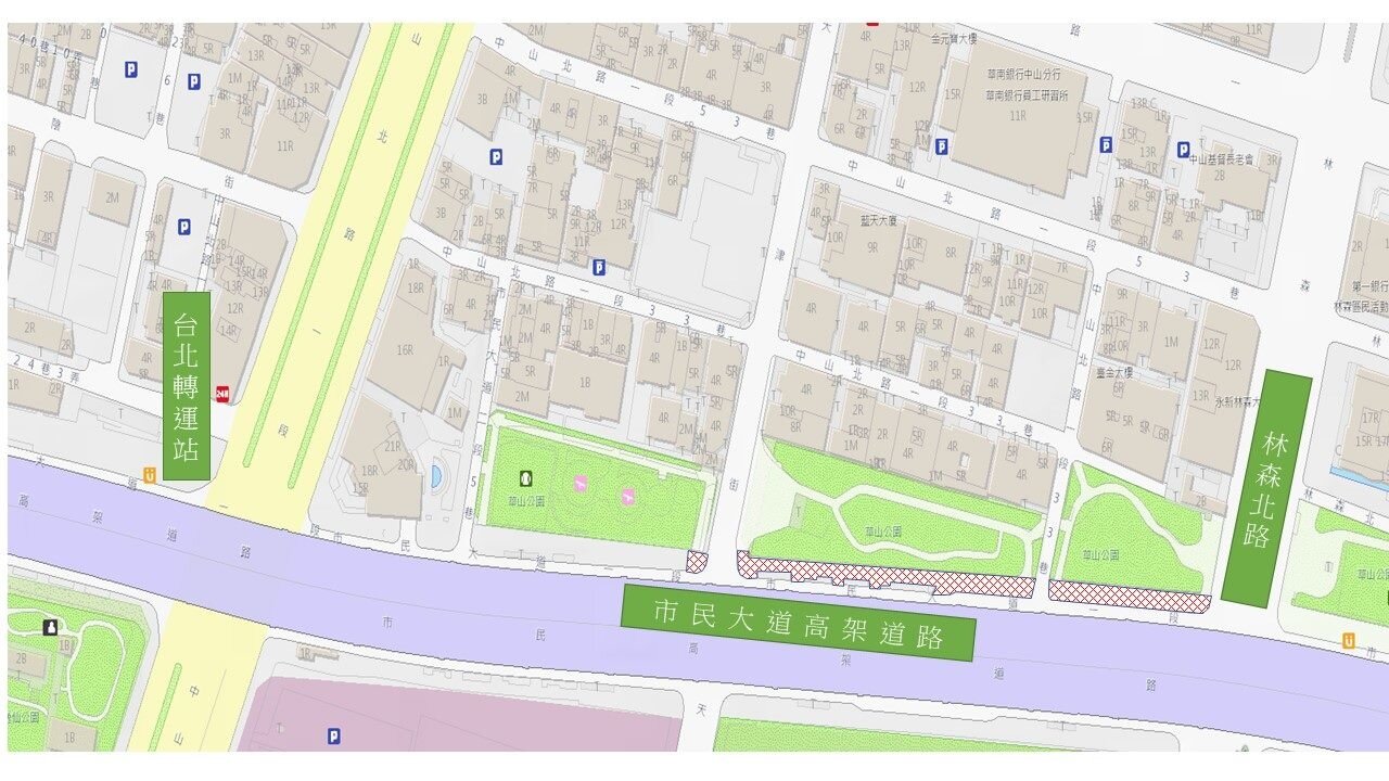 工程範圍。圖/台北市工務局提供