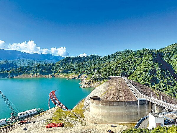 曾文水庫因20日暴雨下在集水區,水庫大進帳。圖/南區水資源局提供