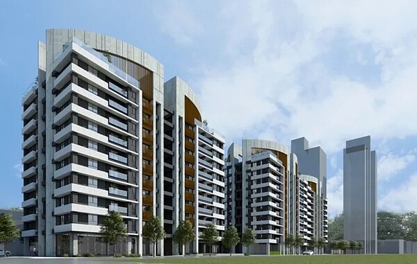 安平二期國宅都更案完工示意圖。 中國建經/提供