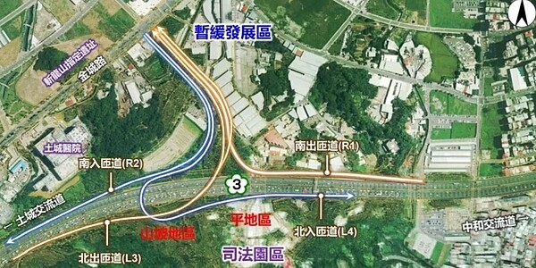 國道3號是新北市土城地區居民日常通勤重要交通幹道，高公局本月19日完成決標，預計今年底動工，116年完工通車。圖／新北市交通局提供
