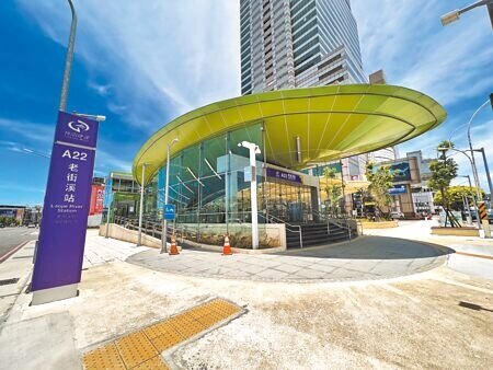 桃園機場捷運A22老街溪站將在7月31日通車營運。(呂筱蟬攝)