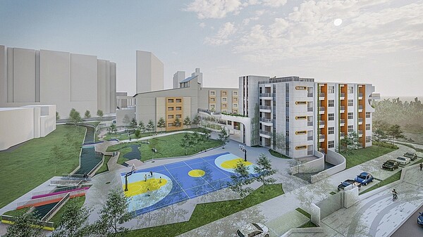 「南區樹德國小第二期校舍新建工程」榮獲2023年國家卓越建設獎之卓越獎。圖/中市府提供