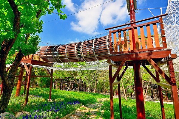 體訓設施「桶橋」。圖/台中市觀旅局提供