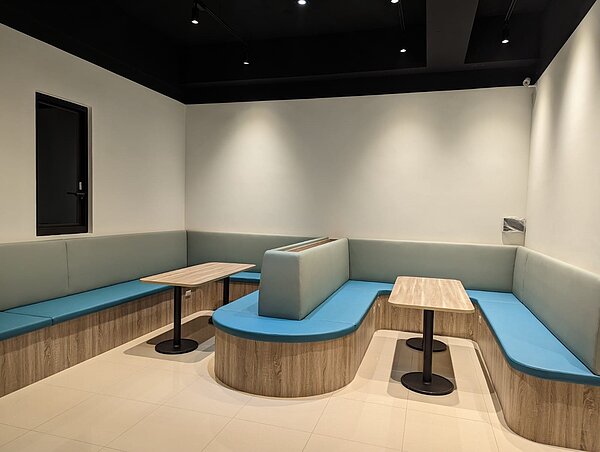 新店未來基地新創互動交流區。圖/新北市青年局提供