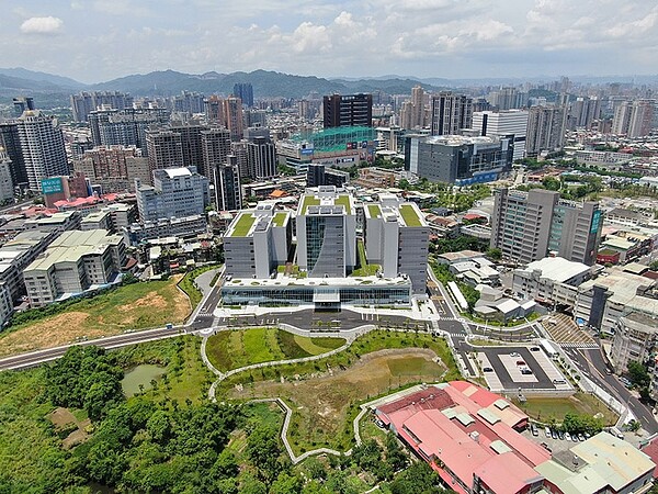 新店寶高智慧產業園區一期空拍圖。圖／新北市政府提供