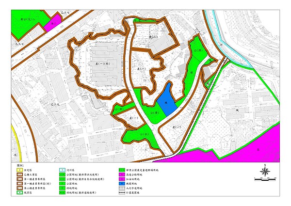 擬定新店都市計畫（配合新店寶高智慧產業園區及周邊道路改善）細部計畫之土地使用計畫。圖／新北市政府提供