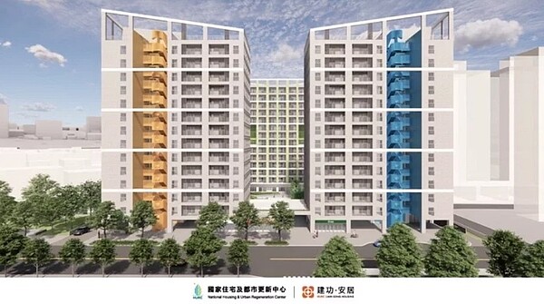 新竹市東區「建功安居」社會住宅新建統包工程日前決標，預計2028年完工。圖／國家住都中心提供
