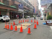 台南安平驚傳路面塌陷！市府緊急搶修