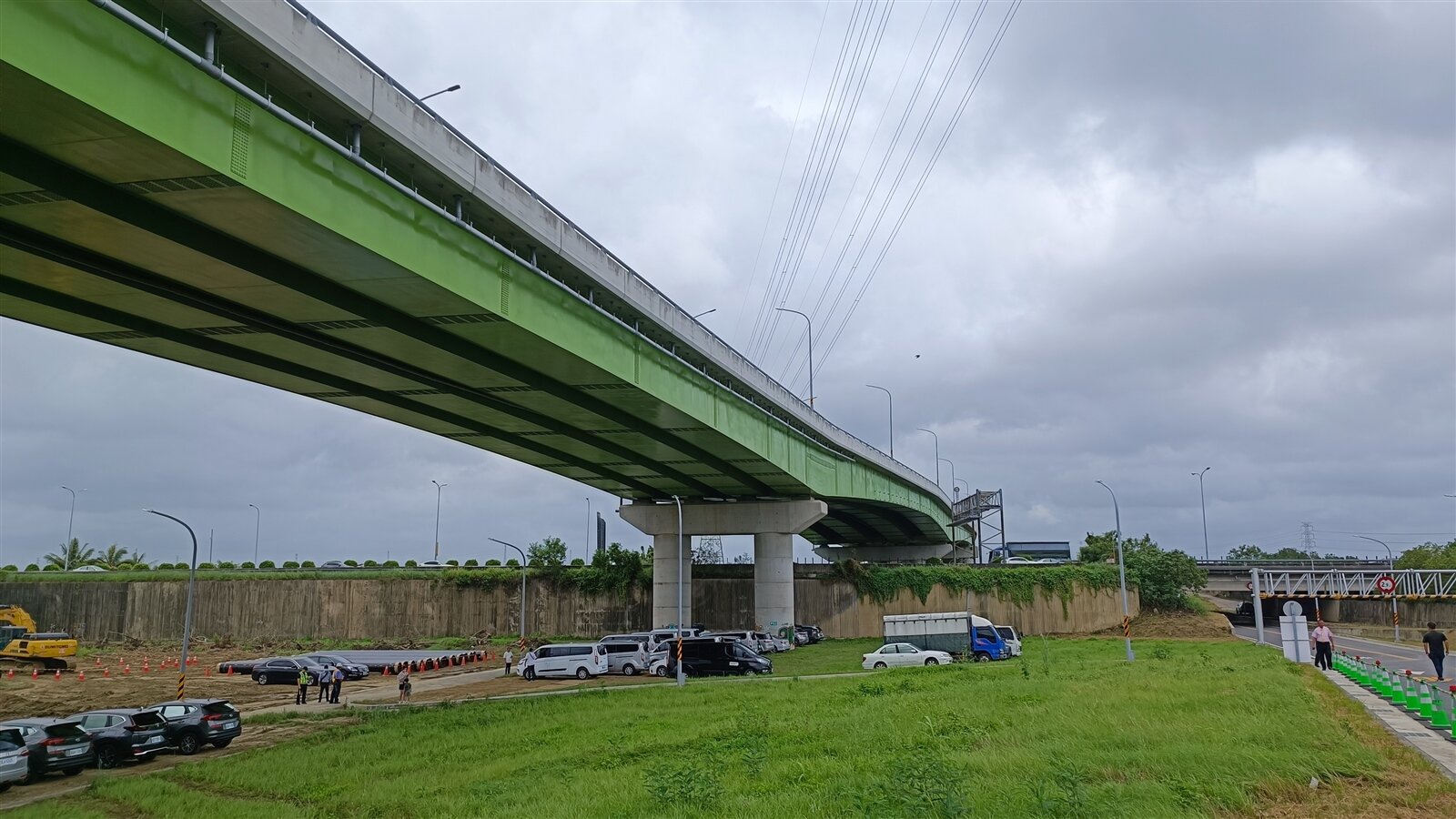 國1台南北外環交流道今下午動工,預估2026年底完工。記者謝進盛/攝影