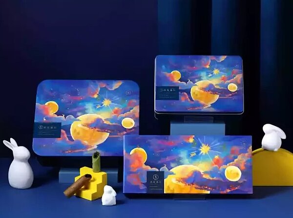 青鳥旅行中秋限定「漫步星瀚」禮盒,共有7種不同組合。圖/青鳥旅行提供