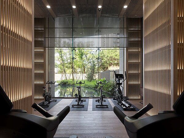 健身房的對外景觀相當好。圖/遠揚之森提供