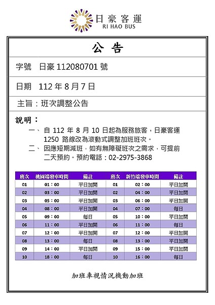 「新竹－桃園國際機場」1250國道客運路線明天起大幅增加平日班次。圖／業者提供