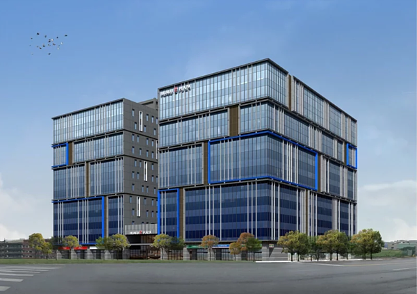 華固國家置地為2幢2棟的大型廠辦,地上12層、地下2層,擁有141戶,總面積約2萬1245坪。圖/新北市經發局提供