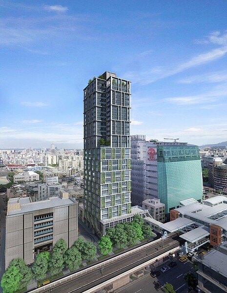 「忠孝懷生」公辦都更案3D模擬示意圖。圖/都市更新處提供