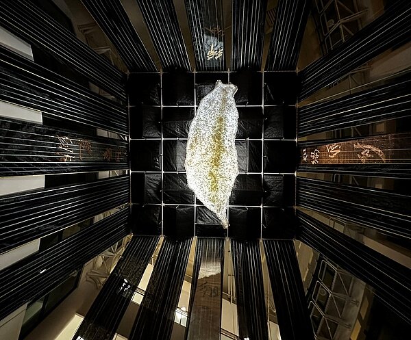 纖維工藝博物館近期裝置藝術超吸睛。圖為台灣雲。圖/台中市文化局提供