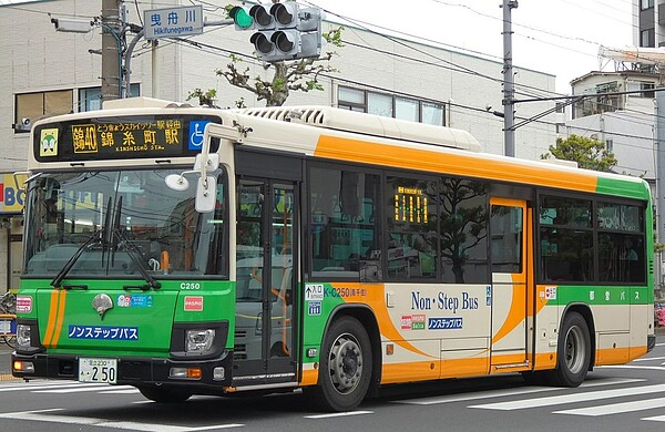 日本公車的投幣箱使用「印度人的毛髮」作為材料，引發網友熱議。日本公車示意圖／維基百科
