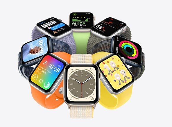 Apple據傳可能最快在2024年推出大幅改款的 Apple Watch。圖/擷取自 Apple 官網