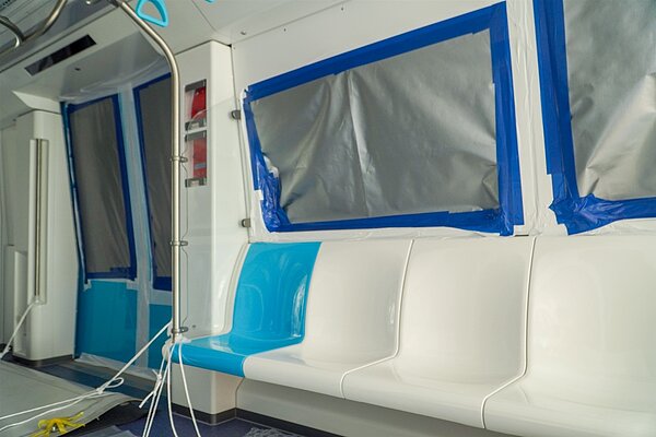 三鶯線列車內部搶先看。圖/新北捷運局提供