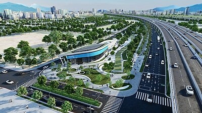 水湳再生水廠模擬圖。圖/水利局提供