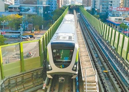
台中捷運2021年通車營運至今，審計處指綠線虧損20億多元，已達資本額近7成。（資料照片∕林欣儀台中傳真）
