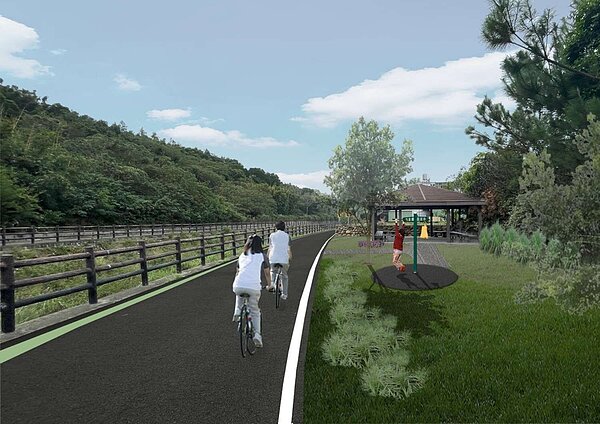 香山鹽港溪流域自行車道及環境改善工程決標,將帶動客庄經濟發展。圖/新竹市文化局提供