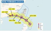 蘇拉颱風南修路徑漸趨一致　明後天影響最大