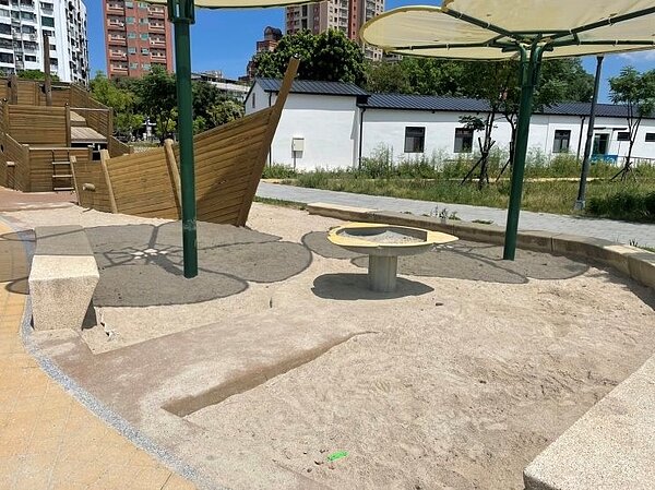 福星公園遮陽設施。圖／台北市公園處提供