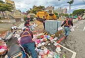 颱風天停清運　彰市街頭驚現垃圾山