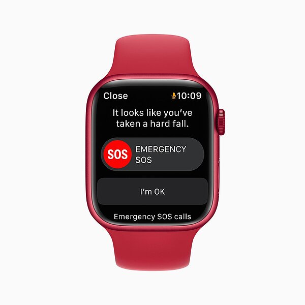 Apple Watch的跌倒偵測演算法持續更新與最佳化,更精準偵測使用者在各種使用情境下是否跌倒。圖/蘋果提供